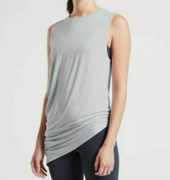 ATHLETA Cloudlight Restore Tank Top, Asymmetrical, in Glacier Blue, Size S - Picture 3 of 11